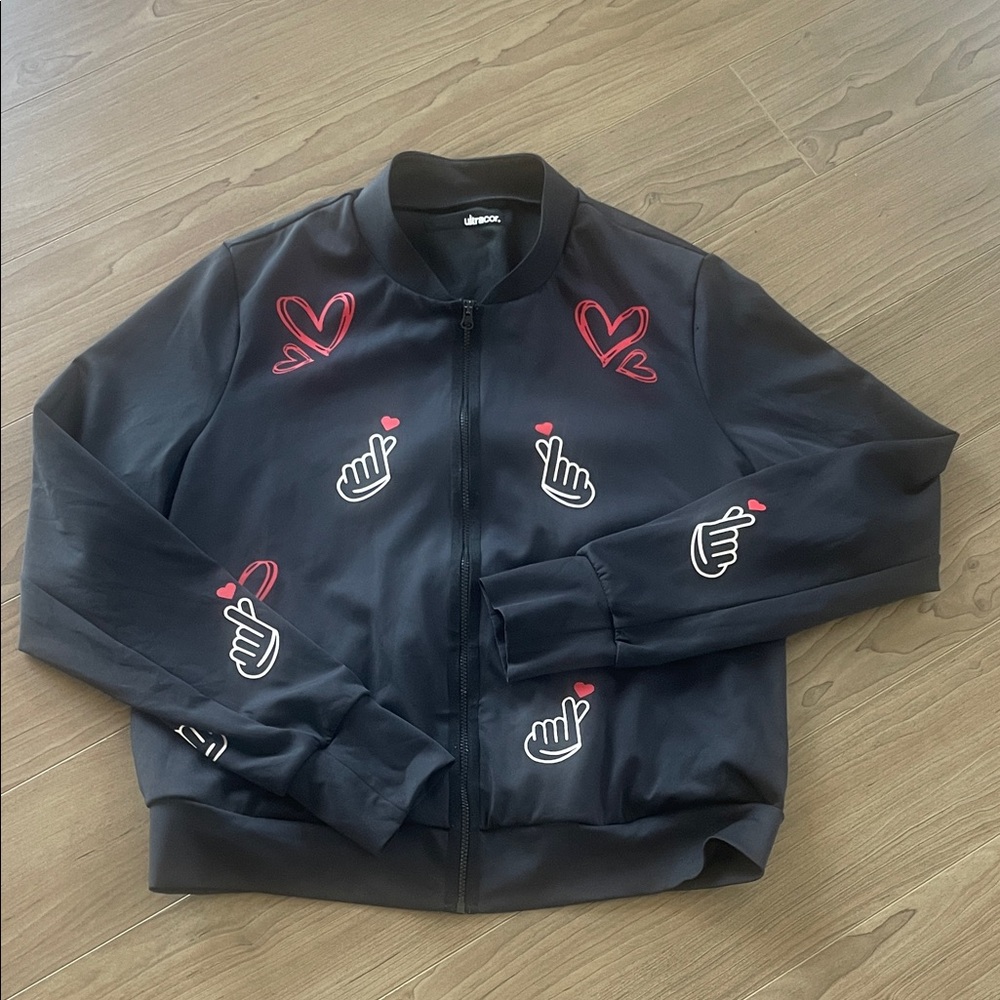 Ultracor Black Jacket with Red and White Accents